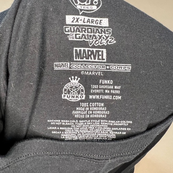 Funko Guardians of the Galaxy Vol. 2 Black and Purple Tee - Picture 2 of 2